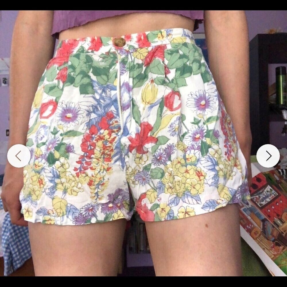 Urban Outfitters Lil botanical urban shorts SZ XS Hawaii vacation surf summer
